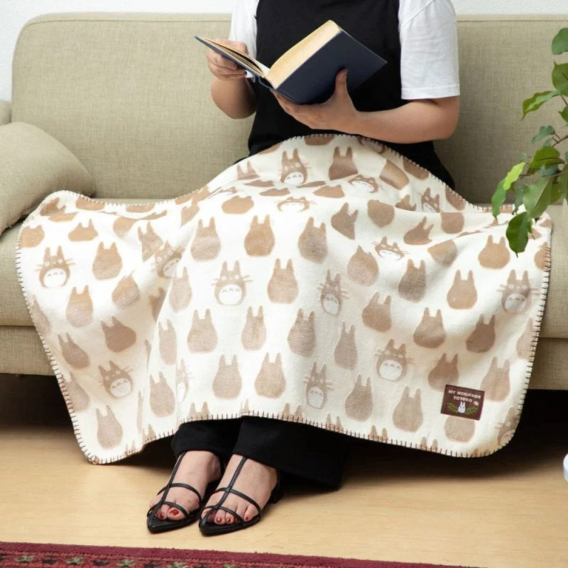 Mon Voisin Totoro - Couverture moirée Silhouette de Totoro 70x100 cm - flash vidéo