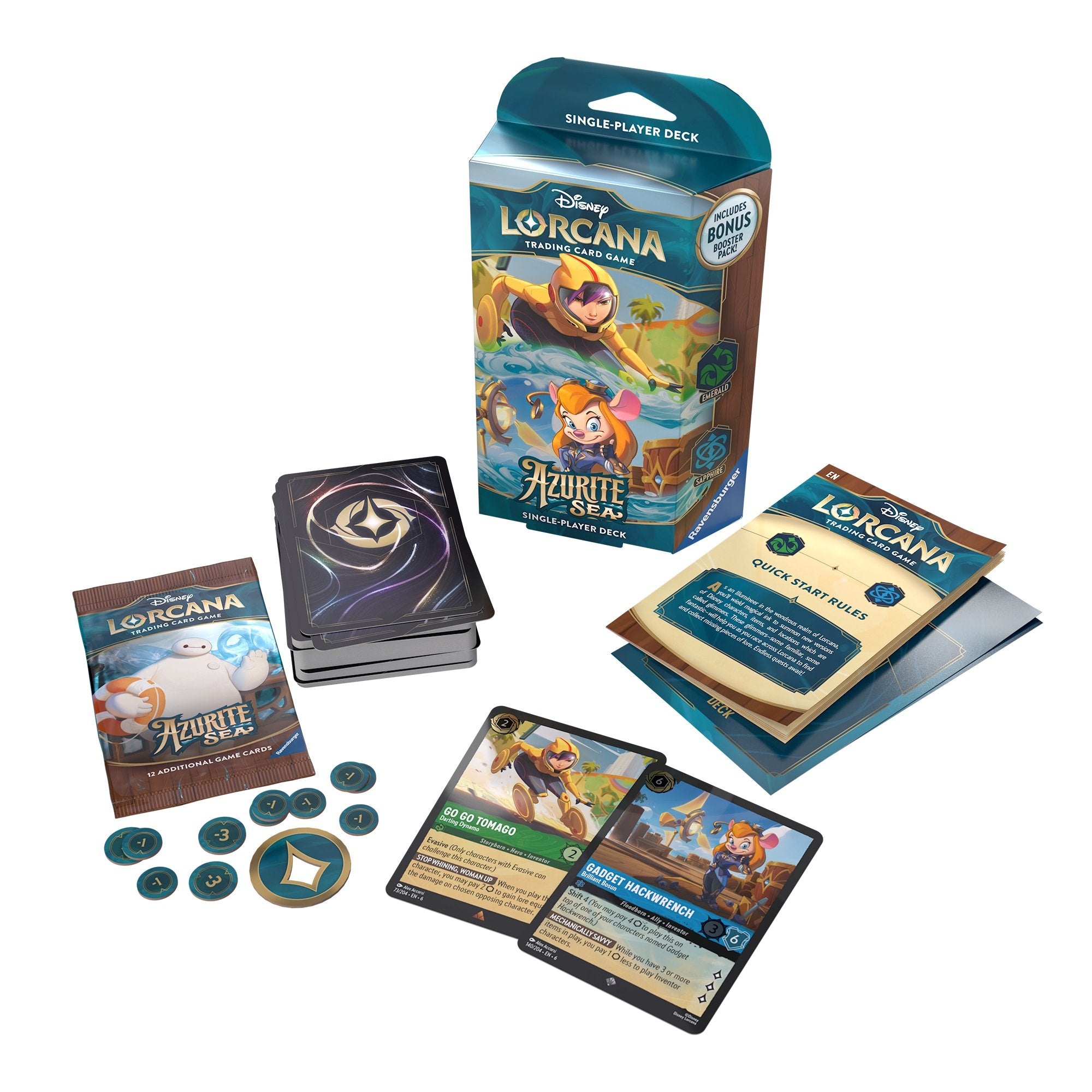 Disney Lorcana TCG: Azurite Sea - Starter Deck Display (8 Decks) - flash vidéo