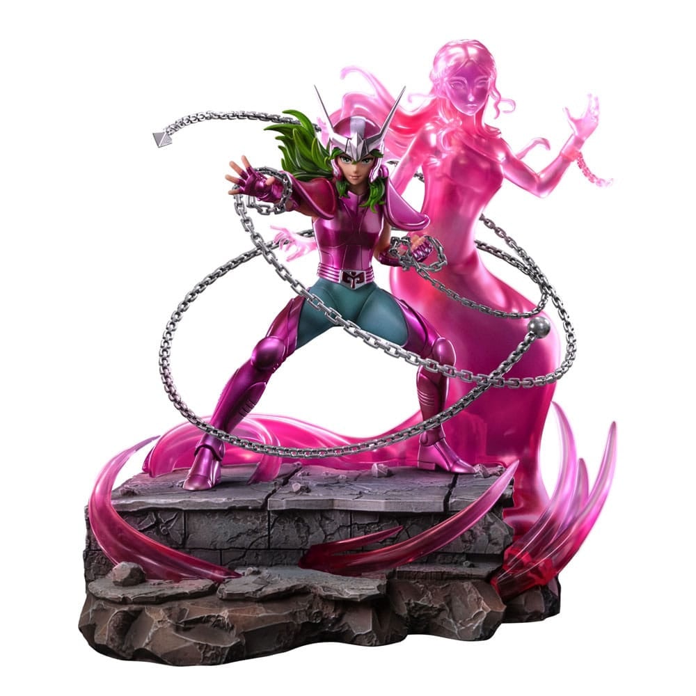 Iron Studios - Deluxe Art Scale 1/10 - Saint Seiya - Andromeda Shun Statue 23cm - flash vidéo