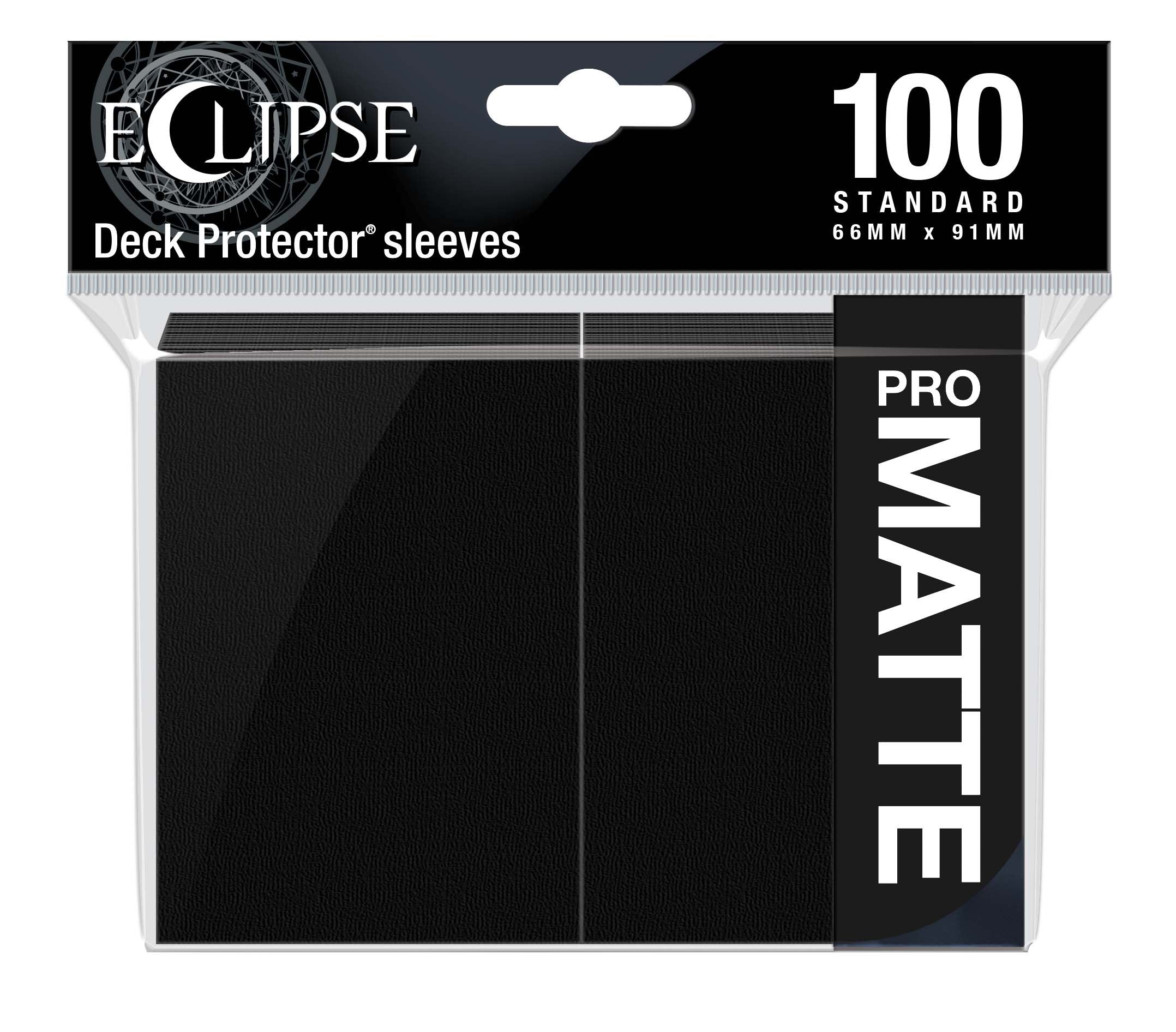 Ultra Pro - Eclipse Matte Sachet de 100 protèges cartes standard Noir (66 x 91 mm) - flash vidéo