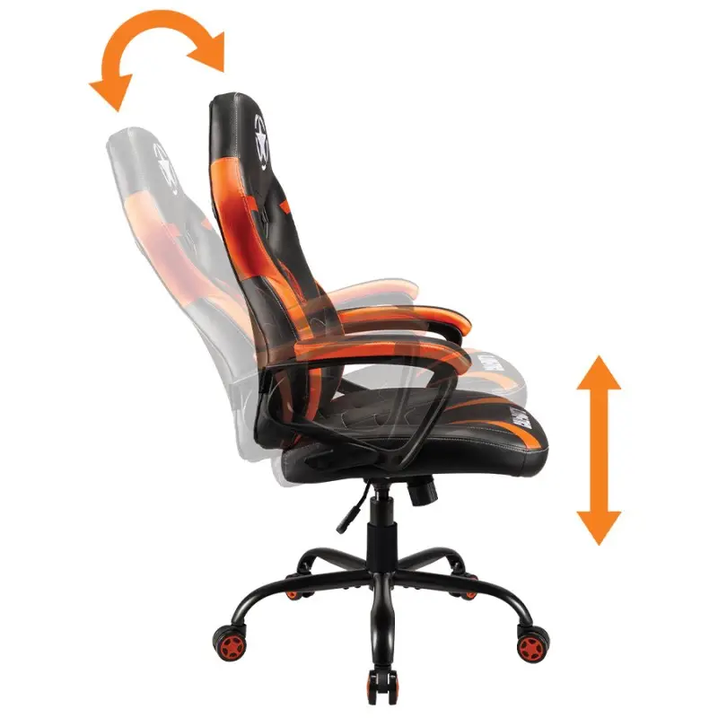 Subsonic - Call of Duty - Chaise Gaming Junior Noire et Orange - flash vidéo