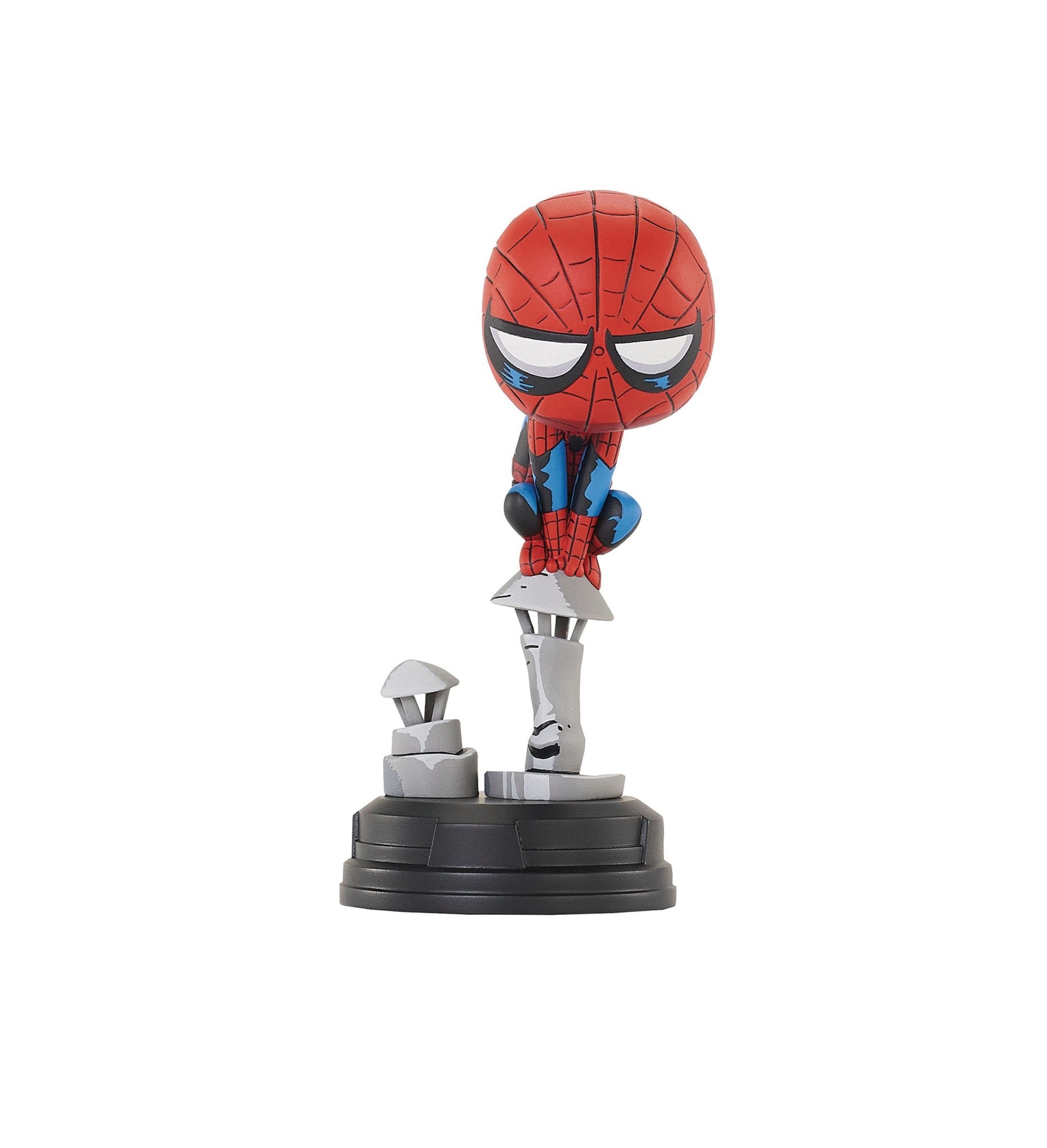 Diamond Select Toys - Marvel Animated - Spider-Man sur cheminée Statue 15cm - flash vidéo