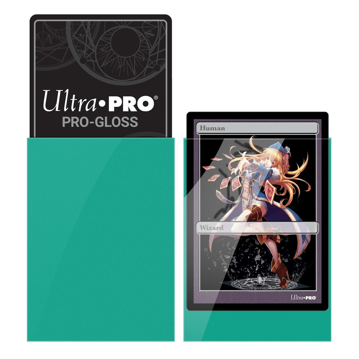 Ultra Pro - PRO-Gloss Sachet de 60 protèges cartes petit format Aqua (62 x 89 mm) - flash vidéo