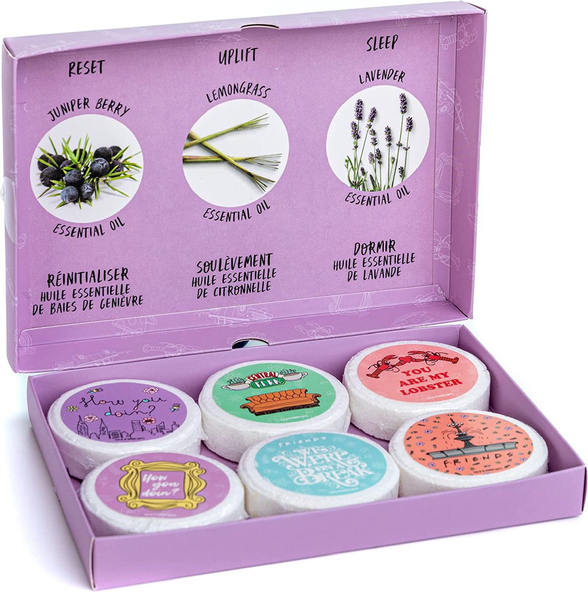 Friends - Bombes de bain set de 6 - flash vidéo