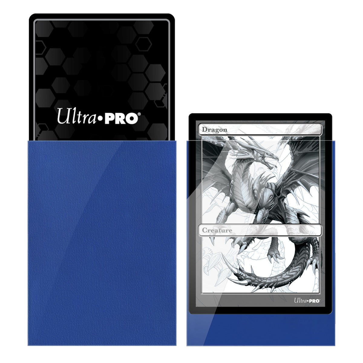 Ultra Pro - PRO-Gloss Sachet de 100 protèges cartes standard Bleu (66 x 91 mm) - flash vidéo
