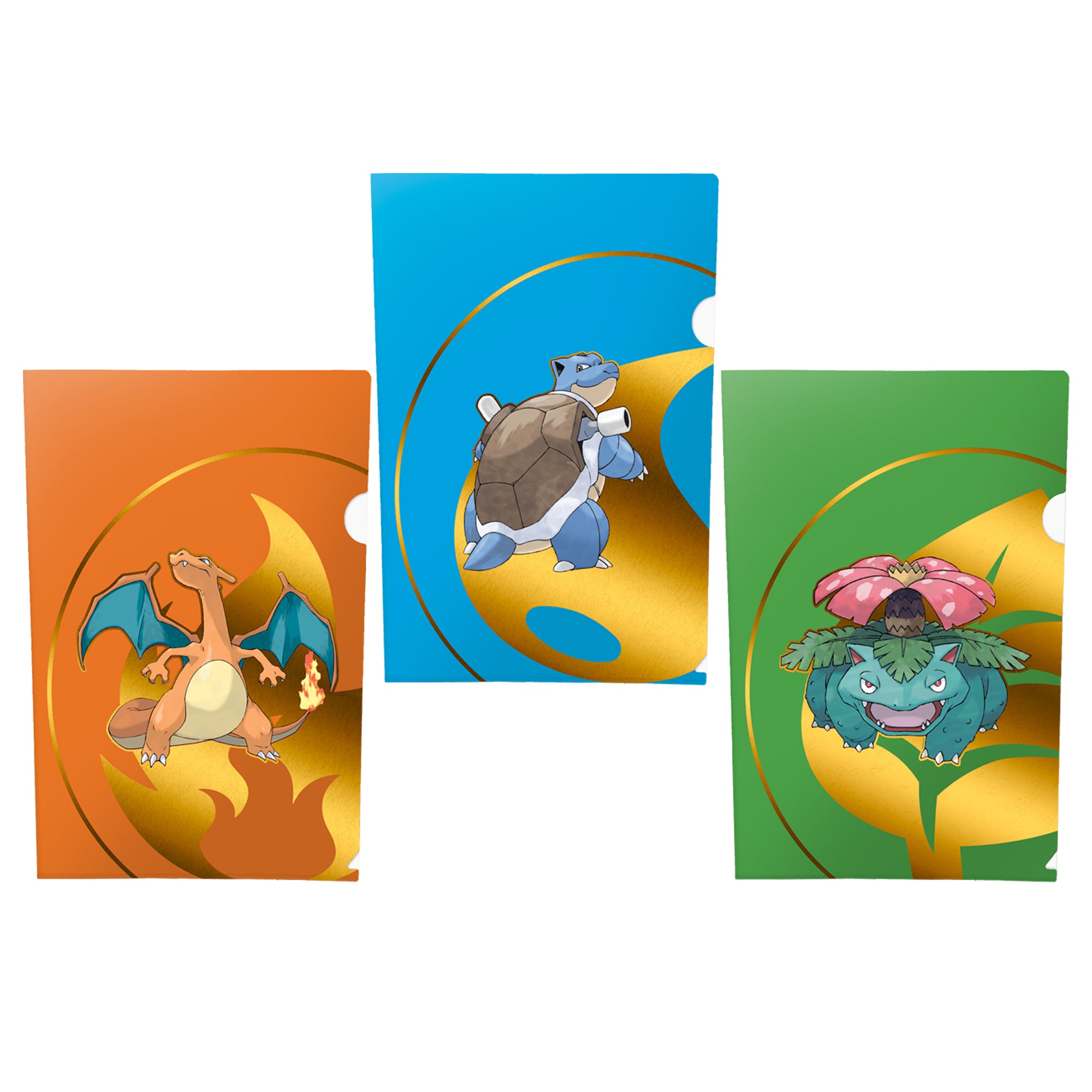 Ultra Pro - Pokémon JCC - Pack 3 Clear File A4 - Dracaufeu / Tortank / Florizarre - flash vidéo