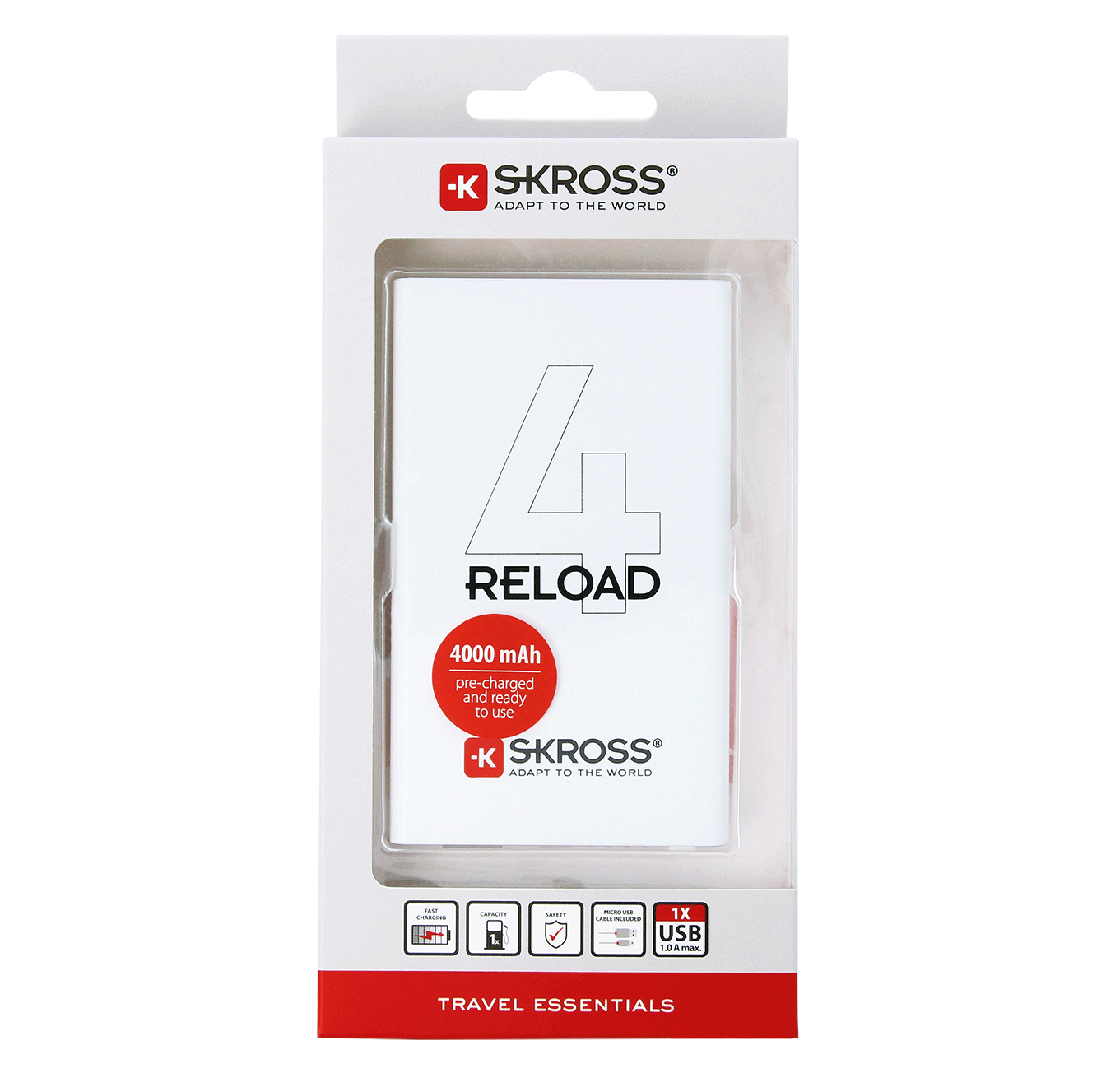 Skross Reload 4 Power Bank 4000mAh - flash vidéo