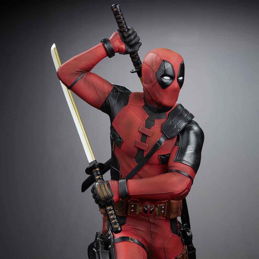 Iron Studios - Legacy Replica 1/4 - Marvel - Deadpool et Wolverine - Deadpool Statue 58cm - flash vidéo