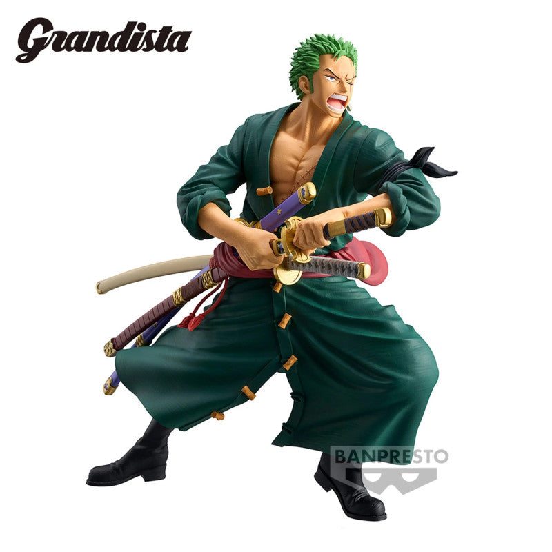 One Piece - Grandista - Roronoa Zoro Statue 22cm - flash vidéo