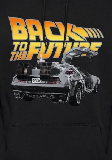 Retour Vers Le Futur - Sweat Noir Hommes - M - flash vidéo