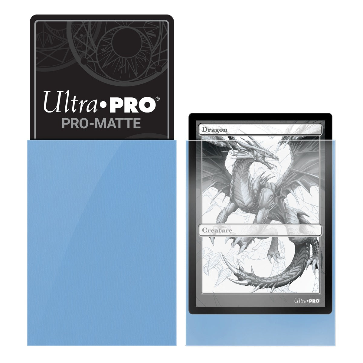 Ultra Pro - PRO-Matte Sachet de 50 protèges cartes standard Bleu clair (66 x 91 mm) - flash vidéo