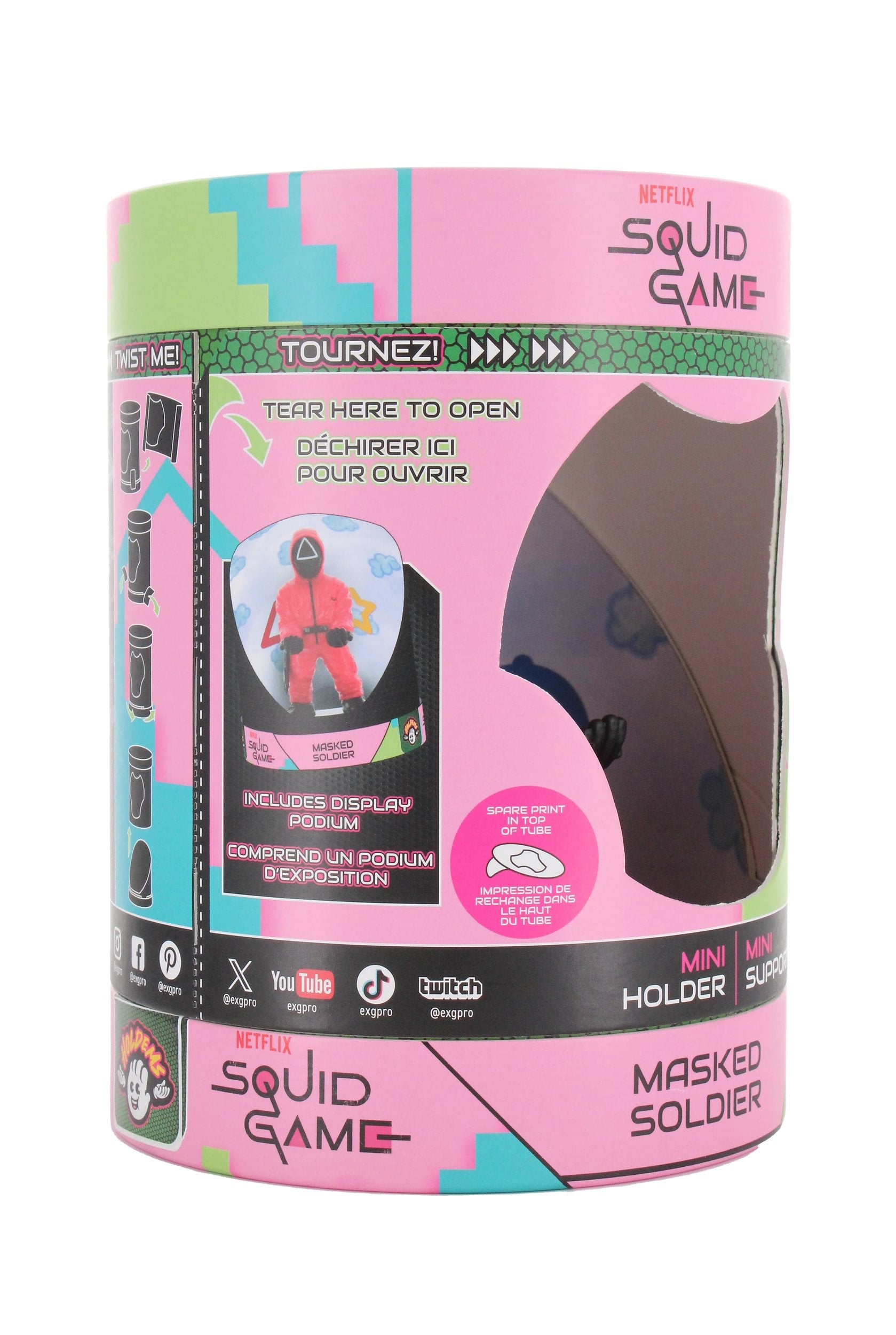 Cable Guys Holdems - Squid Game - Support pour écouteurs et téléphone Garde Triangle - flash vidéo