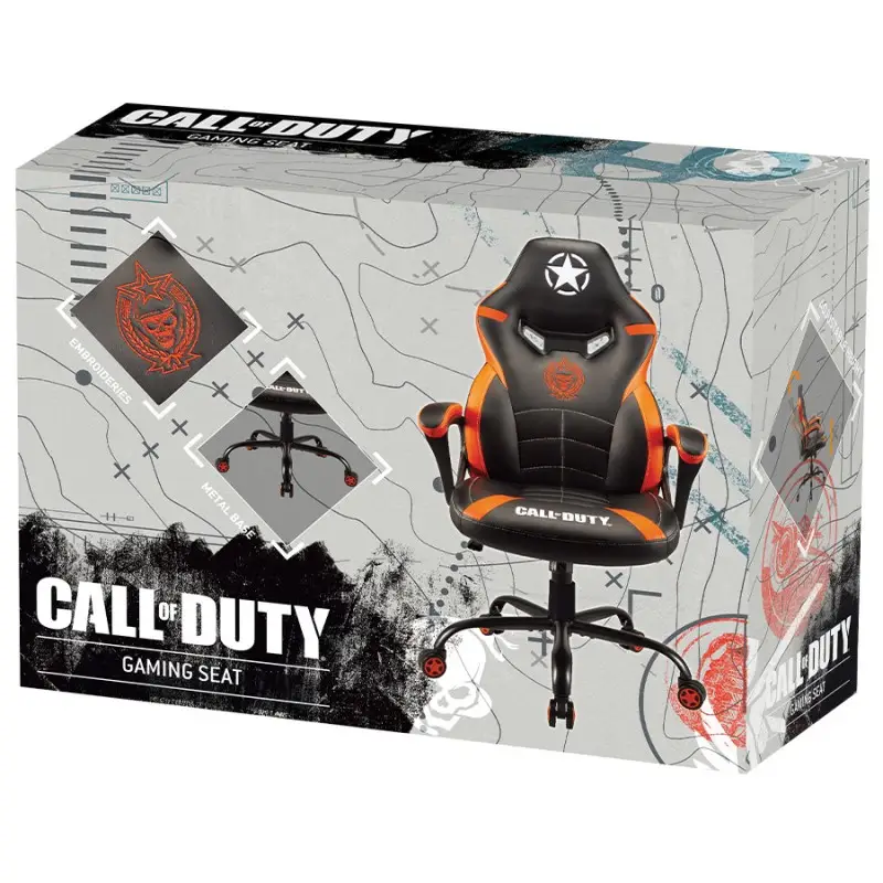 Subsonic - Call of Duty - Chaise Gaming Junior Noire et Orange - flash vidéo