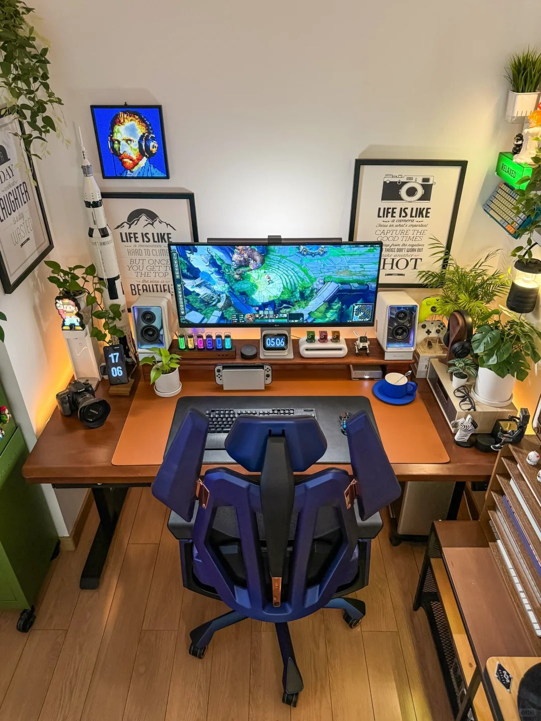 Chaise de bureau ergonomique TGIF T0 Pro Bleue - flash vidéo