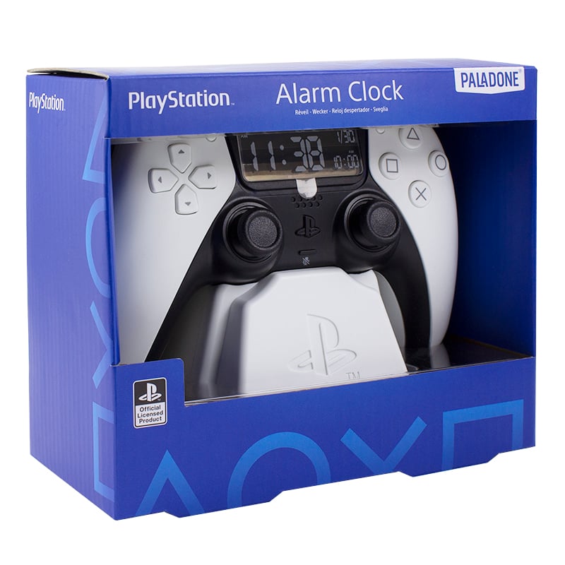 PlayStation - Réveil matin manette blanche de PlayStation 5 - flash vidéo