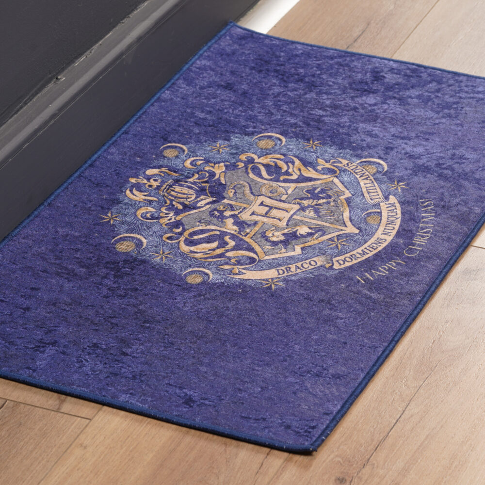 Wizarding World - Harry Potter - Paillasson - Logo de Noël de Poudlard 45x75cm - flash vidéo