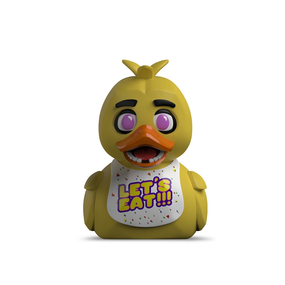 Numskull - Mini TUBBZ Canard de bain - Five Nights at Freddy's - Chica (Édition baignoire) - 8cm - flash vidéo