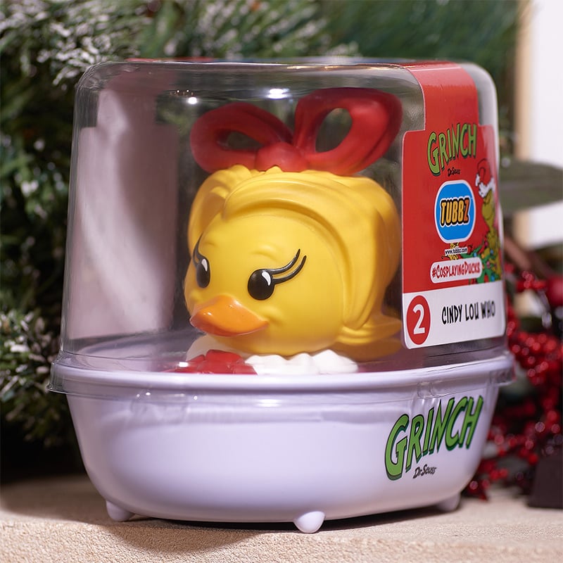 TUBBZ Canard de bain - Le Grinch - Cindy Lou Who - flash vidéo