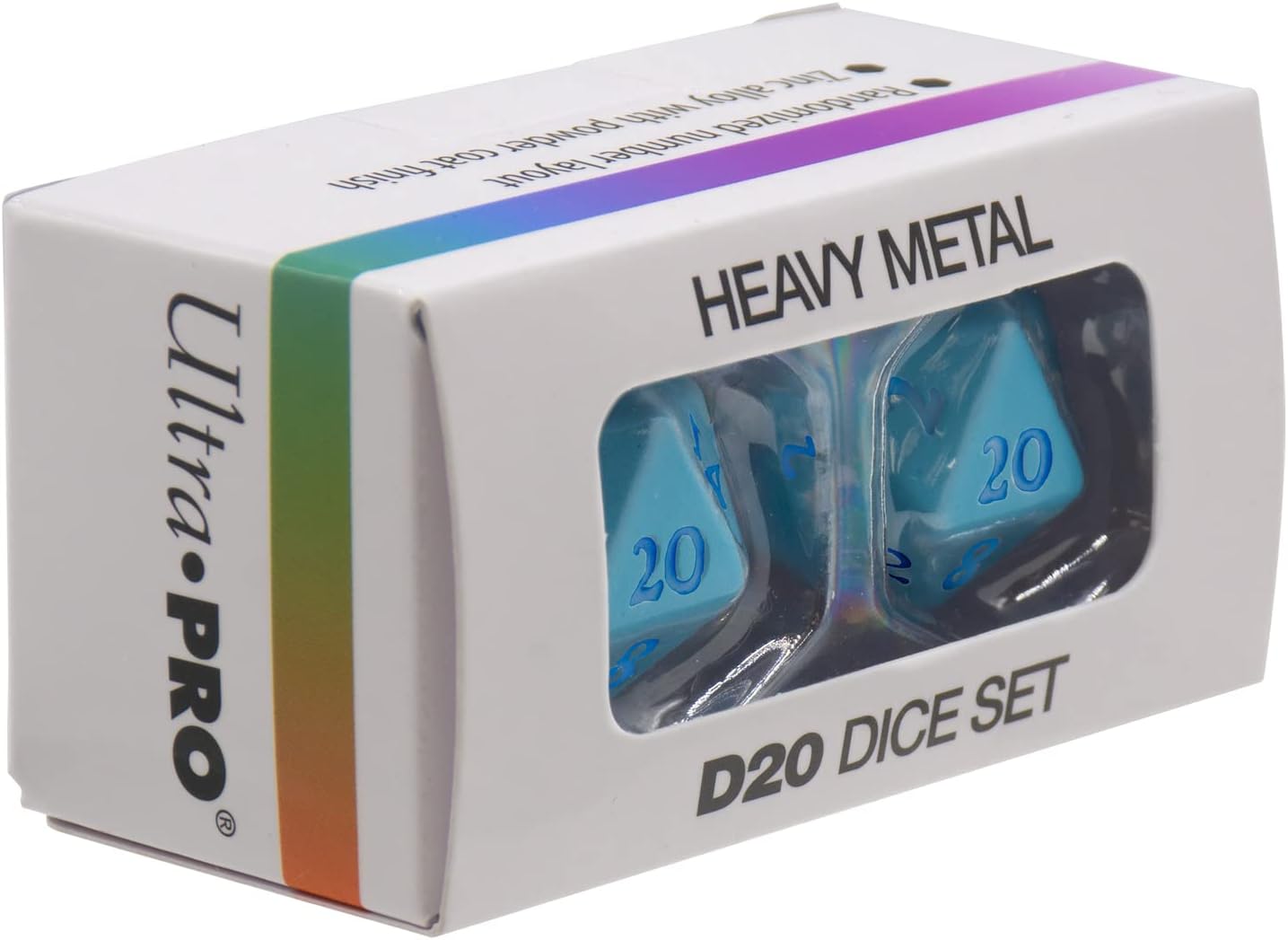 Ultra Pro - Vivid Heavy Metal D20 : Bleu clair - flash vidéo