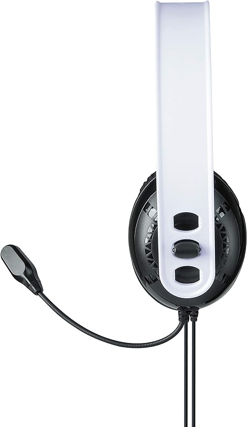 Raptor Gaming - Casque de jeu stéréo filaire H200 Blanc pour PS4/PS5 - flash vidéo