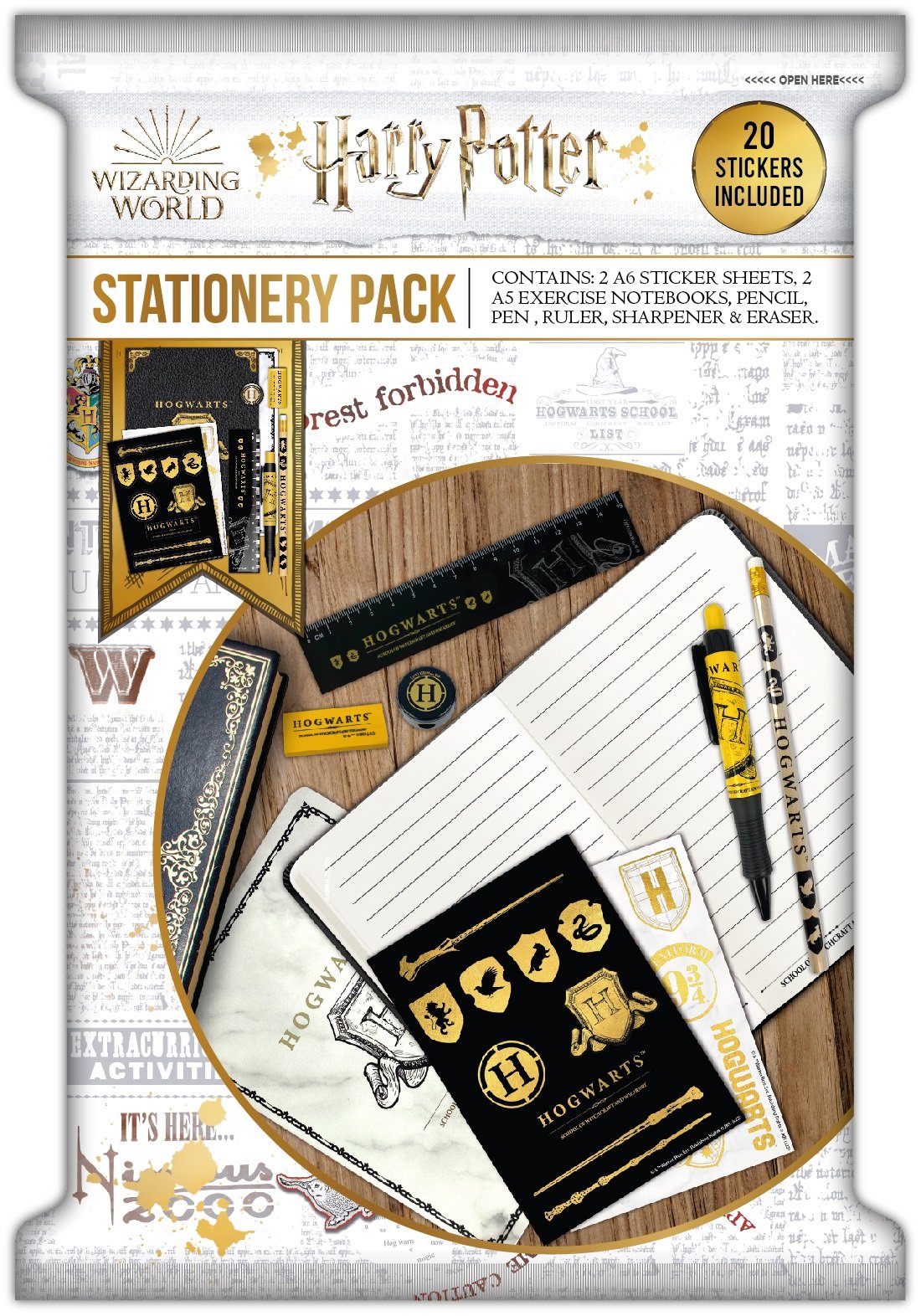 Harry Potter - Kit de papeterie Poudlard - flash vidéo