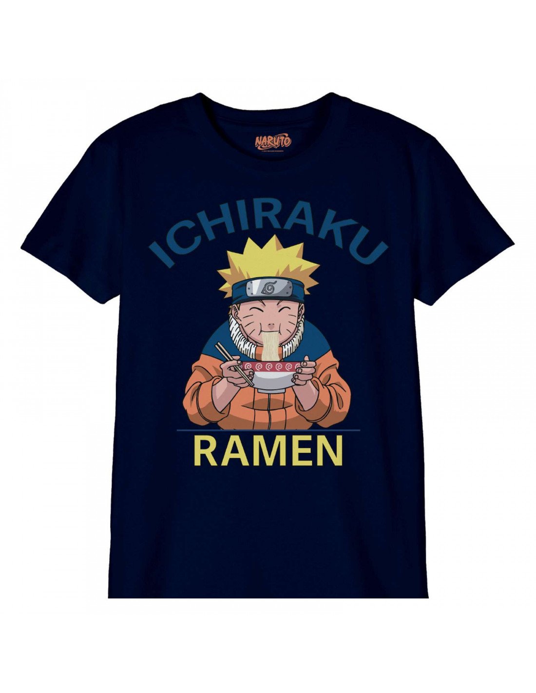 Naruto - Ramen d'Ichiraku - T-Shirt Bleu Marine - 10 ans - flash vidéo