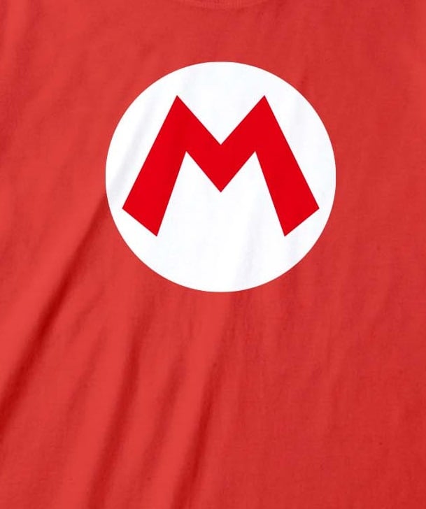 Nintendo - T-Shirt unisexe Rouge Super Mario Badge de Mario - XXL - flash vidéo