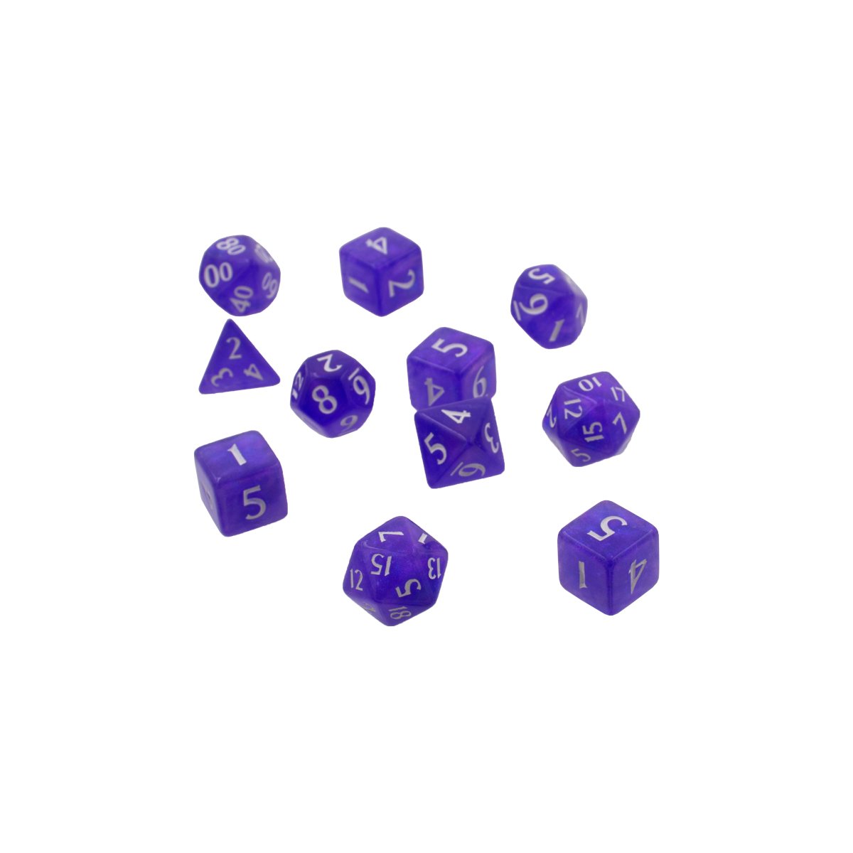 Ultra Pro - Eclipse 11 - Set de dés en acrylique : Violet royal - flash vidéo