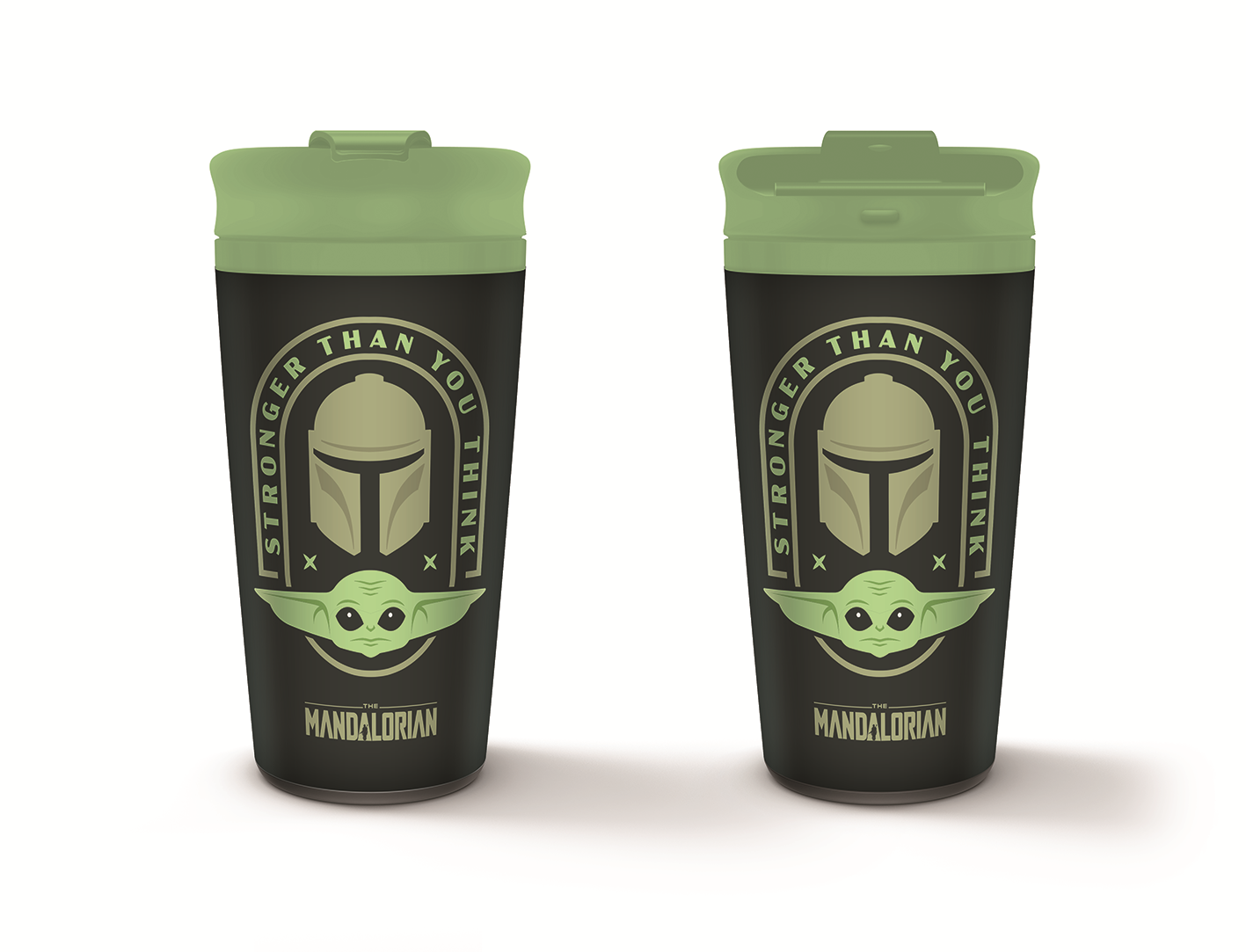 Star Wars: The Mandalorian - Mug de voyage en métal "Stronger Than You Think" - flash vidéo