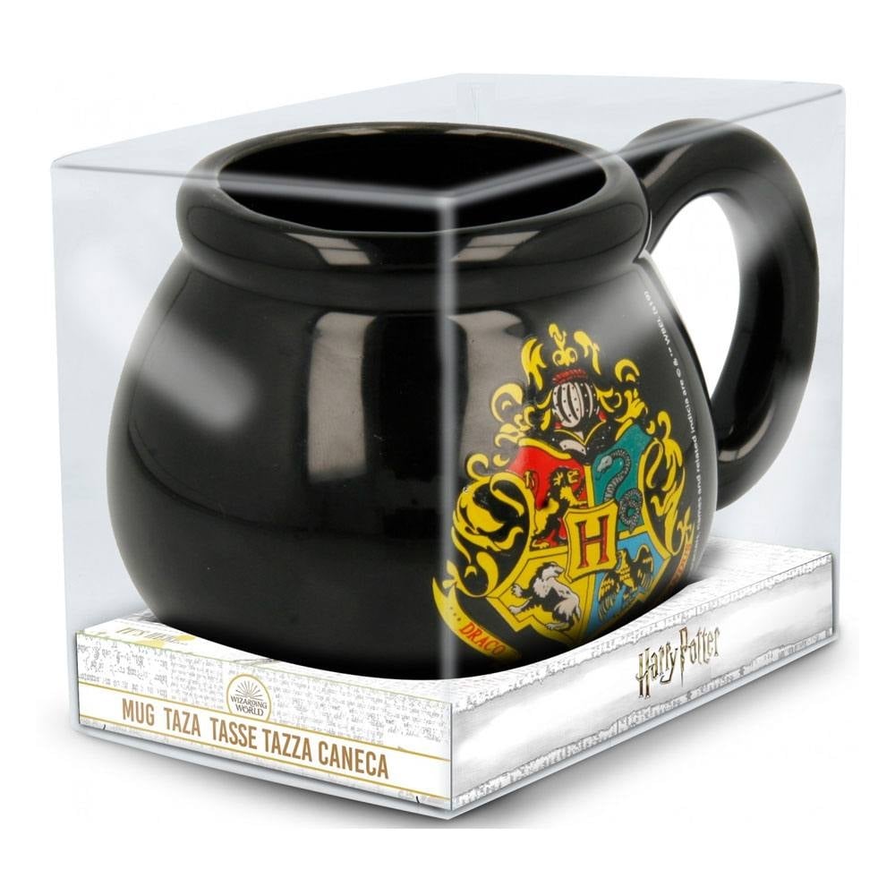 Harry Potter - Tasse 3D en céramique Blason de Poudlard - 475 ml - flash vidéo