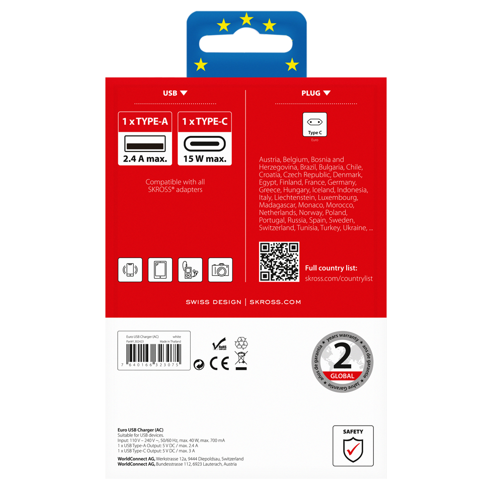 Skross Euro USB Charger (AC) - flash vidéo