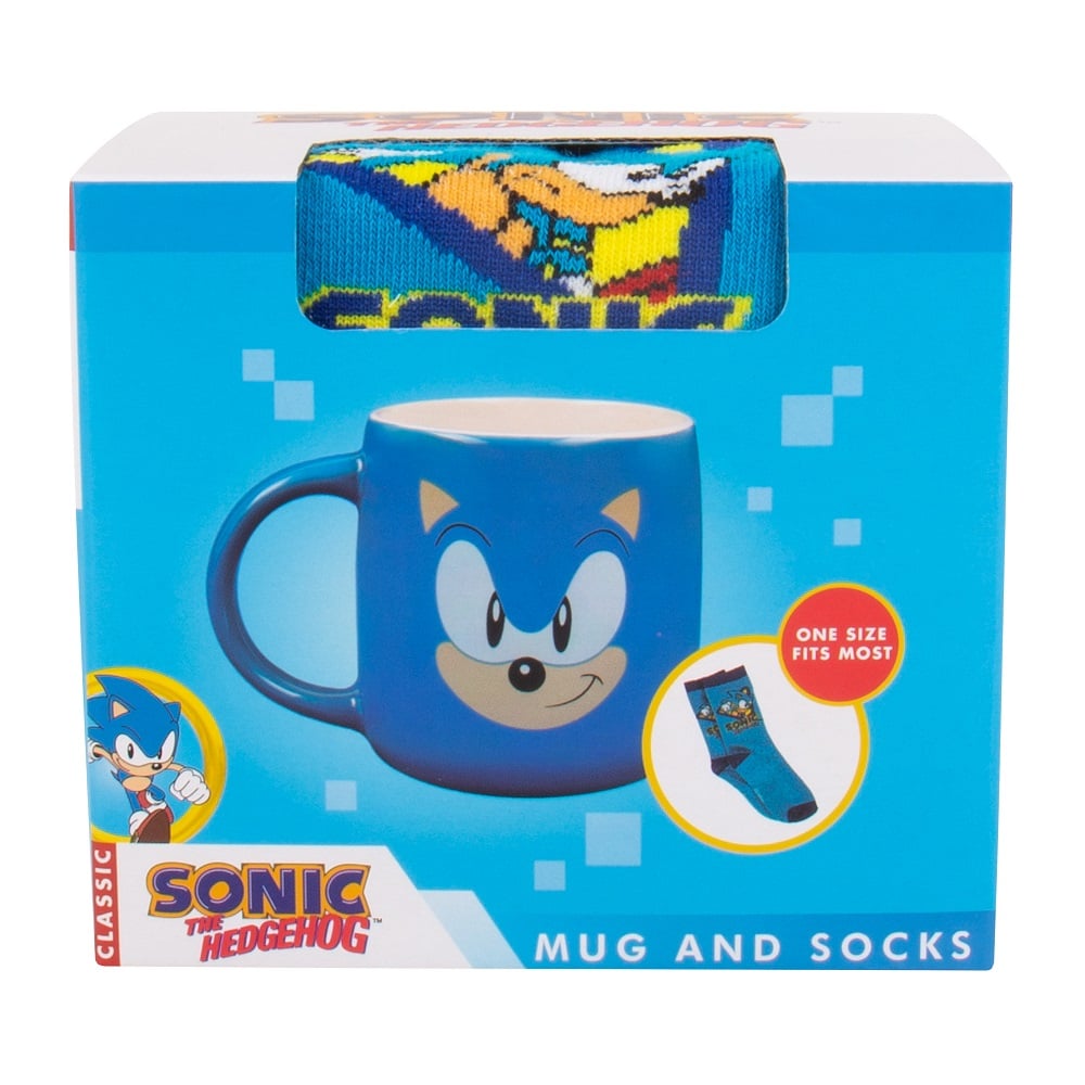 Sonic the Hedgehog - Coffret mug et chaussettes - flash vidéo