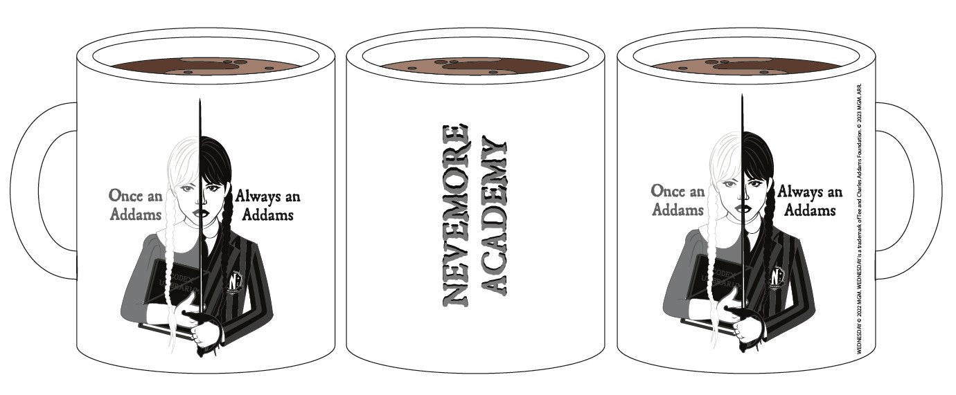 Netflix - Mercredi - Mug à sublimation - Addams - flash vidéo