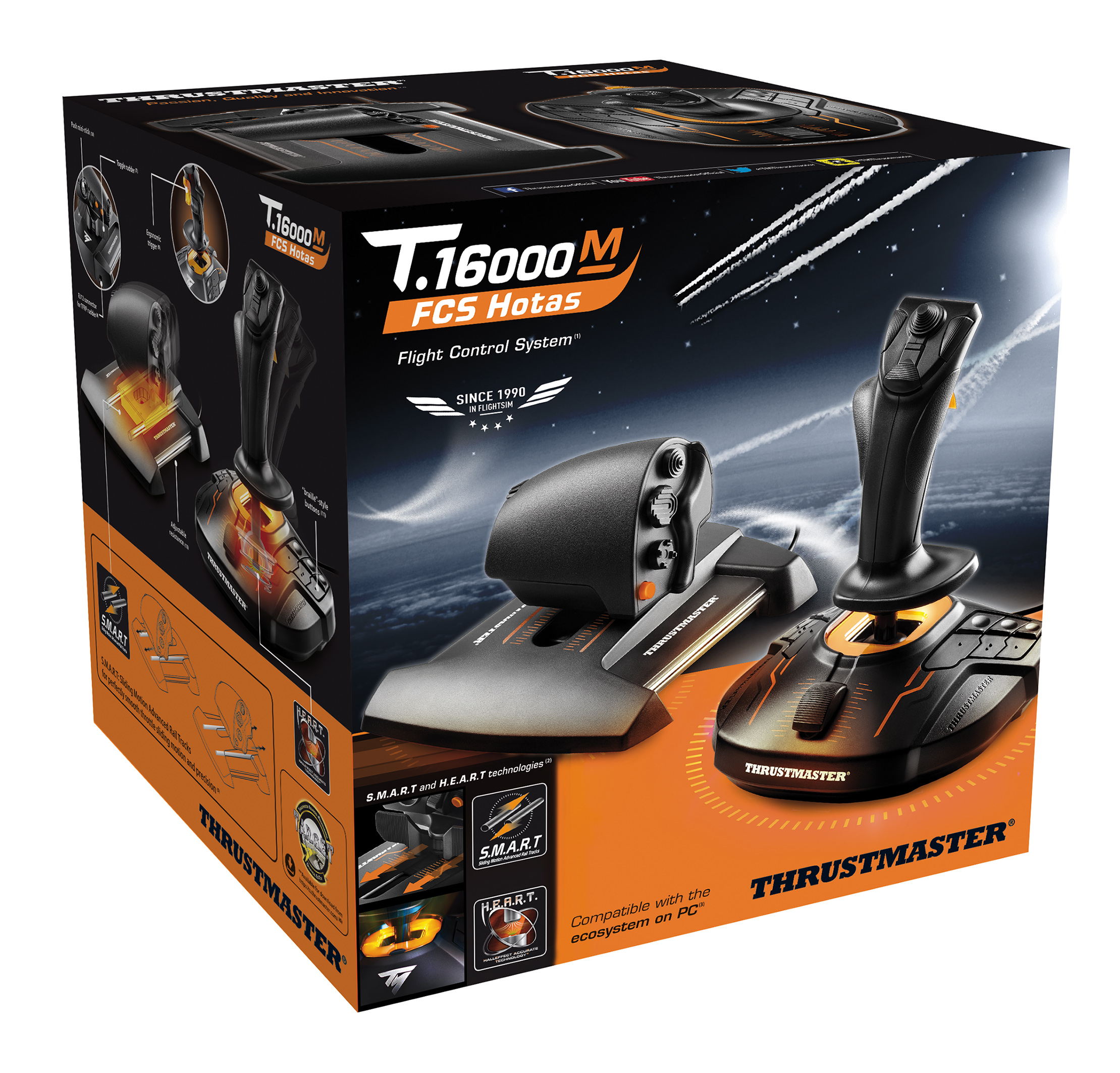 Thrustmaster T-16000M FCS HOTAS Flight Stick - flash vidéo