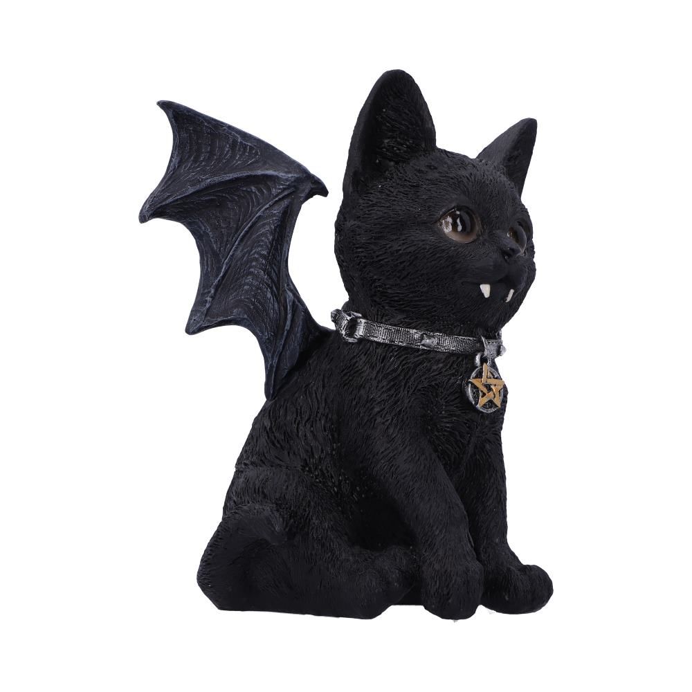 Vampuss - Figurine de chat chauve-souris noir 16cm - flash vidéo