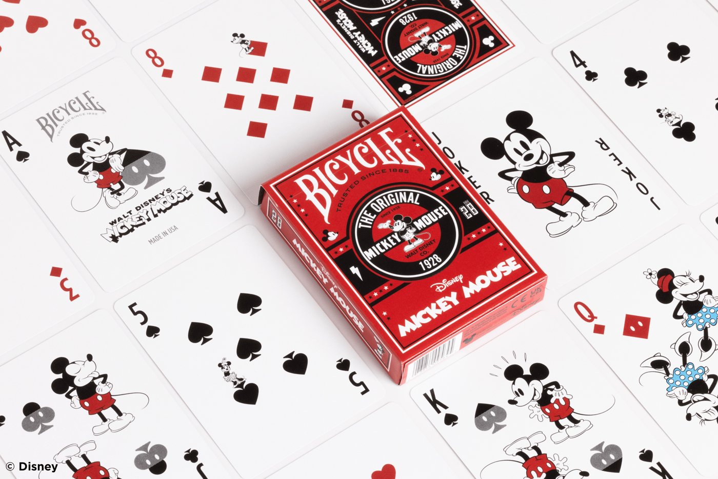 Bicycle - Carte de jeu Standard 56 pièce(s) Classic Mickey Mouse - flash vidéo
