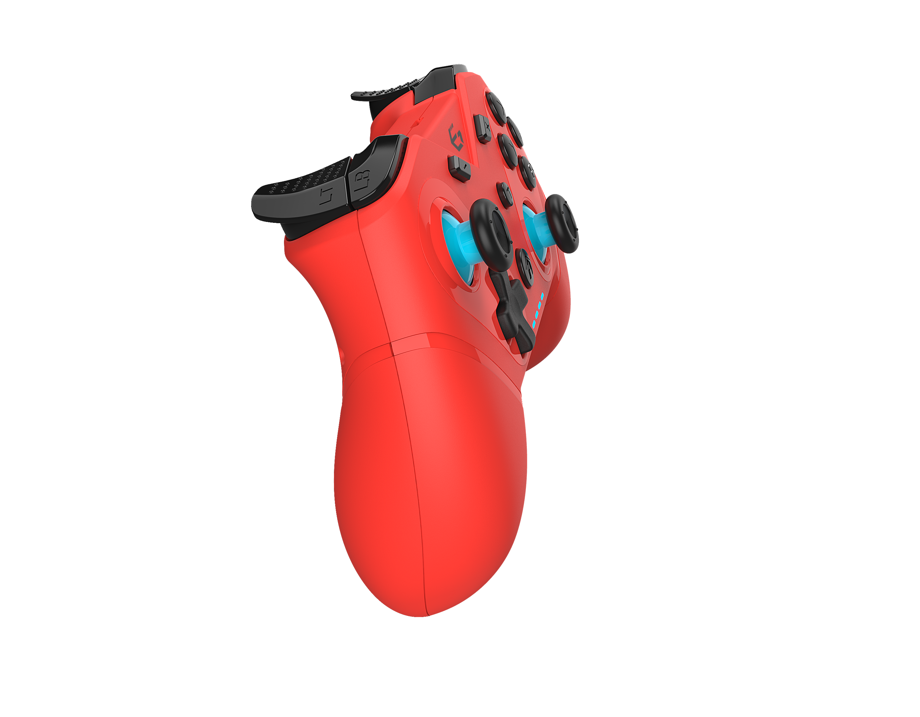 EgoGear - Manette sans fil Bluetooth SC20 Rouge Néon pour Nintendo Switch, Switch OLED, PS3 et PC - flash vidéo