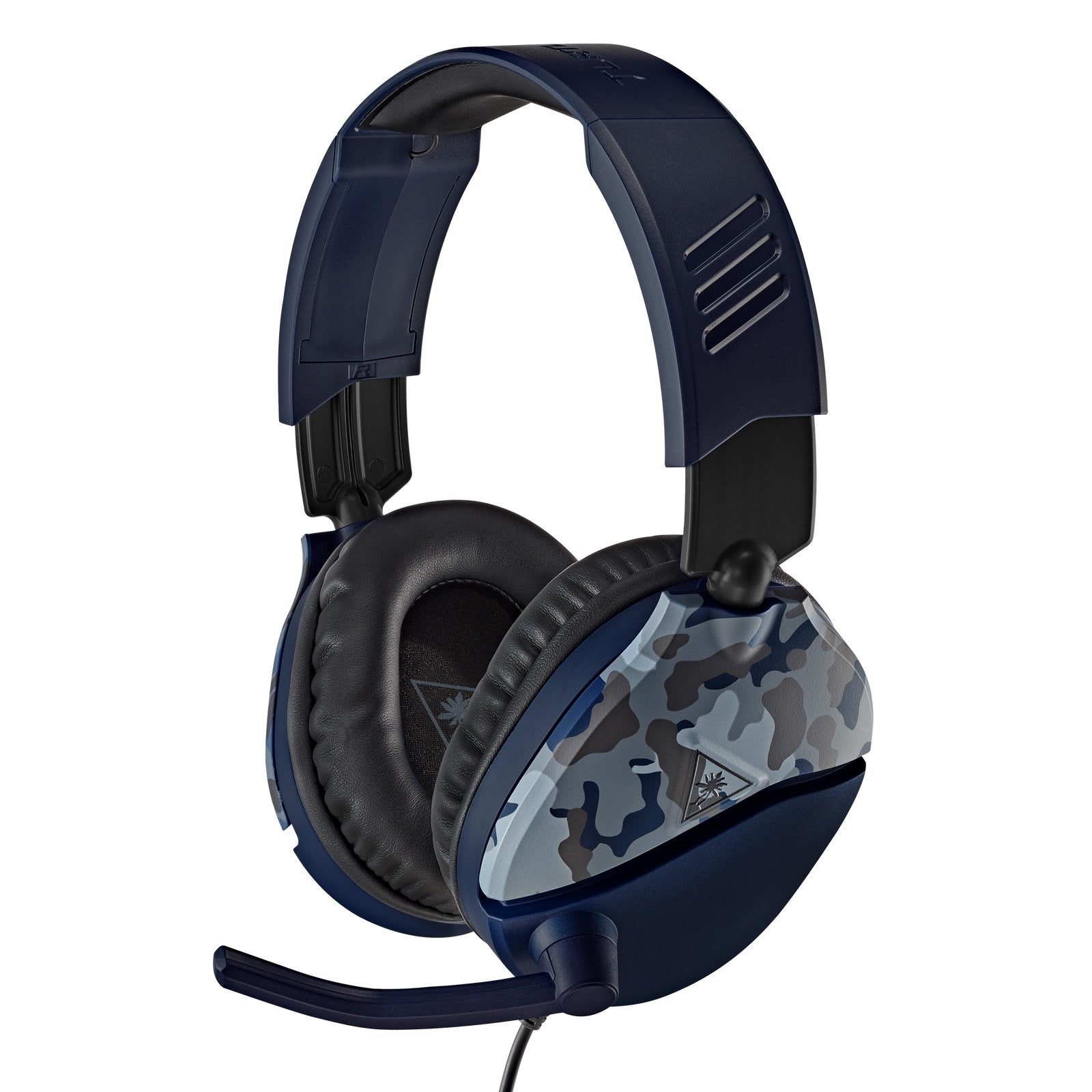 Turtle Beach - Casque de jeu filaire Recon 70 Camo Bleu pour PS5, PS4, Xbox Series X|S, Xbox One, Switch et Mobile - flash vidéo