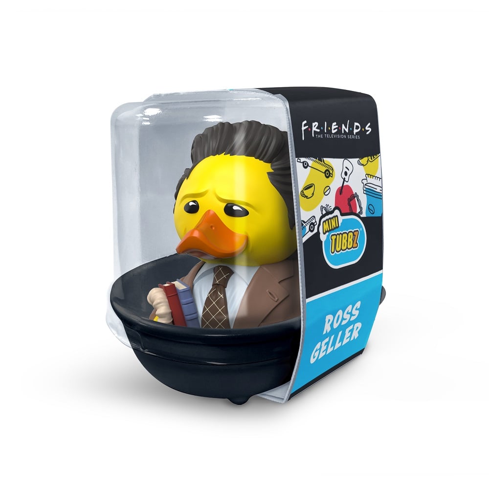 Numskull - Mini TUBBZ Canard de bain - Friends - Ross Geller (Édition baignoire) - 8cm - flash vidéo