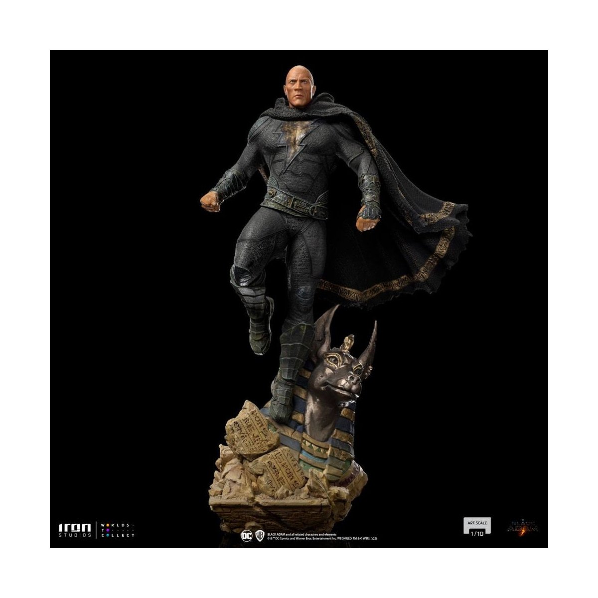 Iron Studios - Arts Scale 1/10 - DC Comics - Black Adam - Black Adam Statue 27cm - flash vidéo