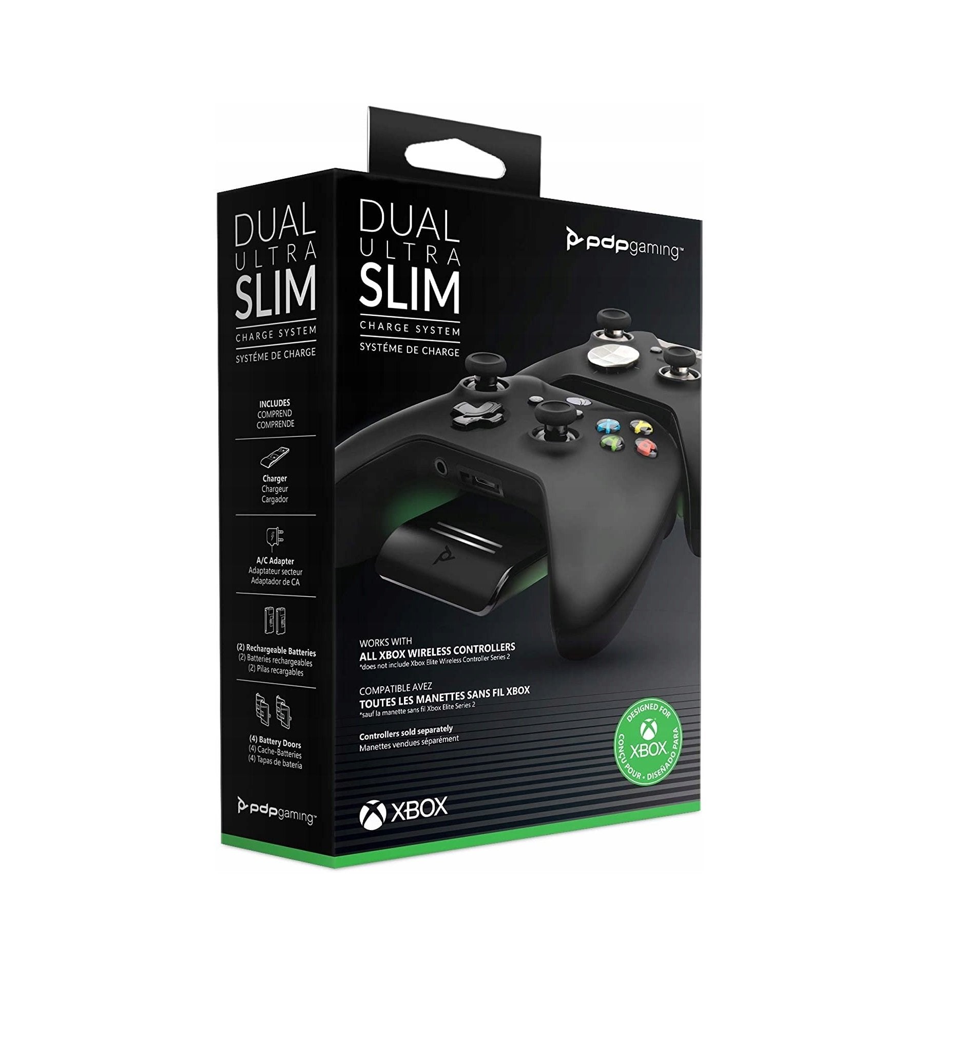 PDP - Système de charge double ultra-mince pour Xbox Series X|S et Xbox One - flash vidéo