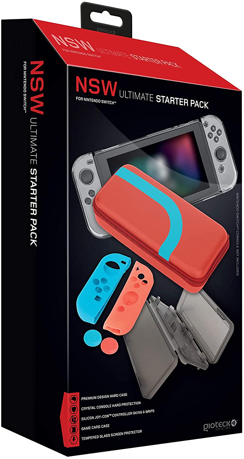 Gioteck - Pack de démarrage essentiel pour Nintendo Switch - flash vidéo