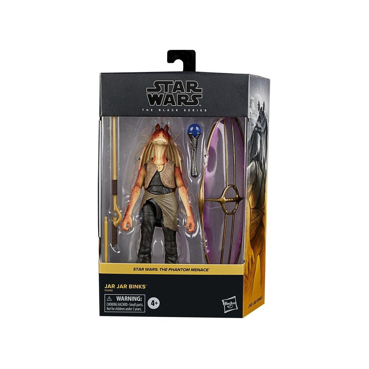 Star Wars The Black Series - La Menace Fantôme Figurine d'action Deluxe de Jar Jar Binks 15cm - flash vidéo