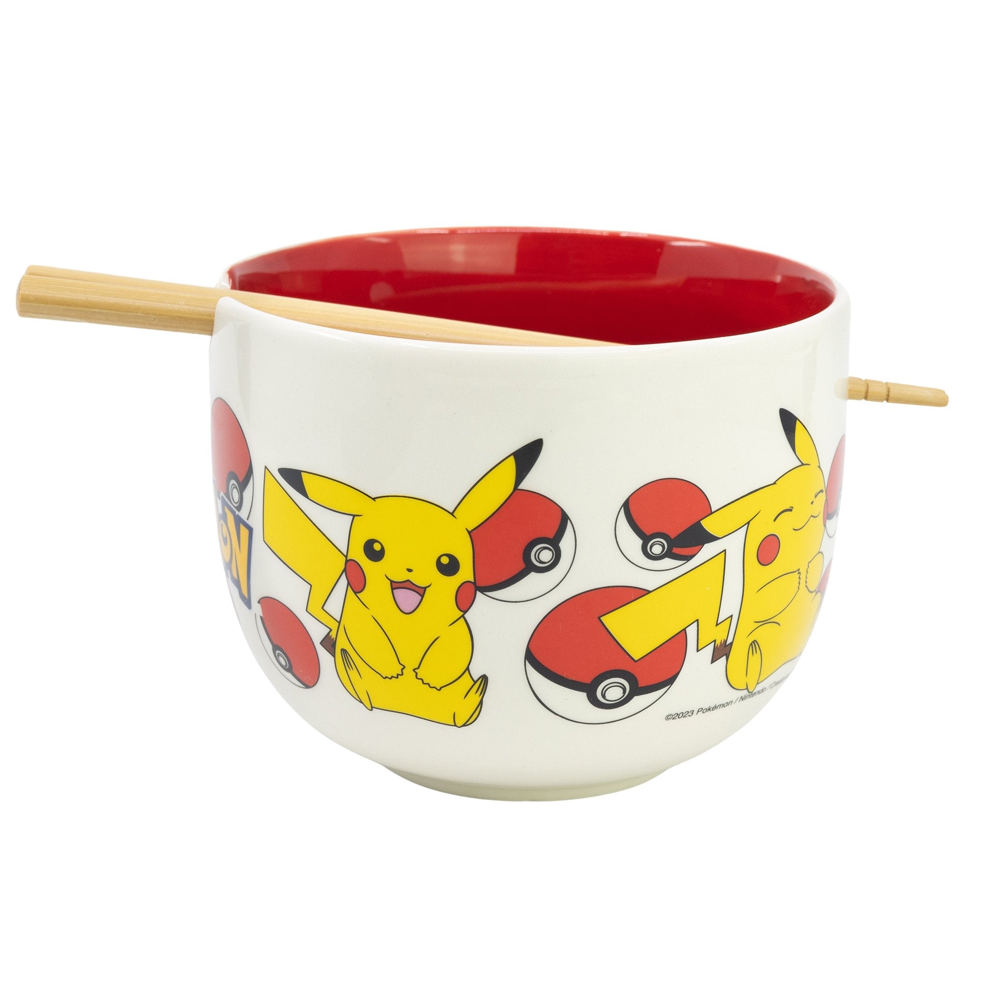 Pokémon - Bol à ramen avec baguettes Pikachu - flash vidéo