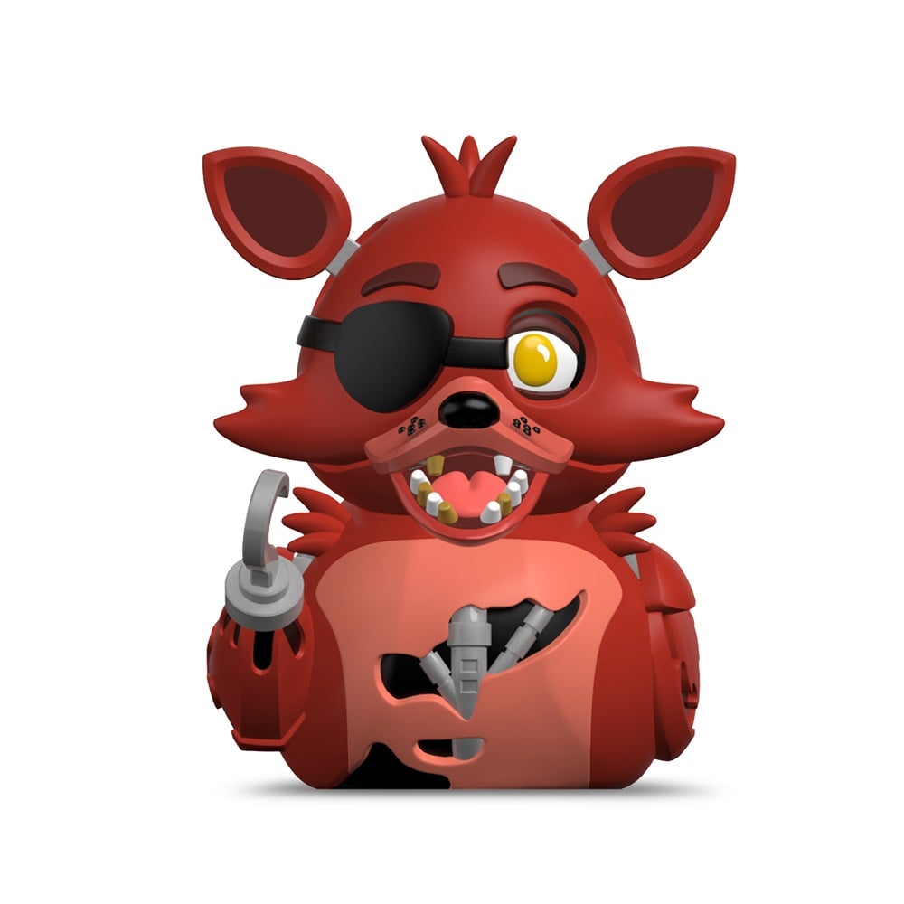 Numskull - TUBBZ Canard de bain - Five Nights at Freddy's - Foxy (Première Édition) - 9cm - flash vidéo