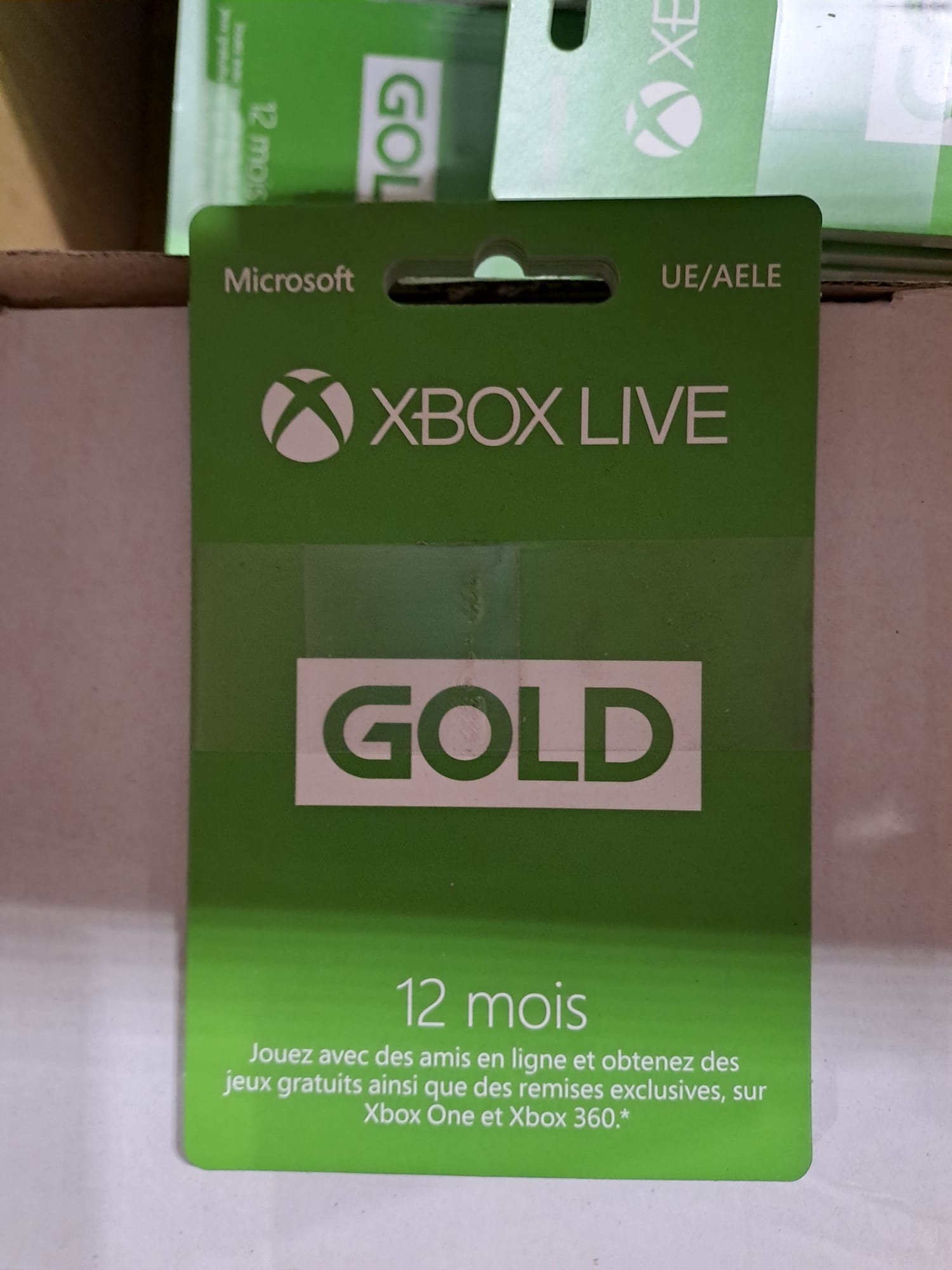 CARTE POSA XB LIVE 12 MOIS - flash vidéo