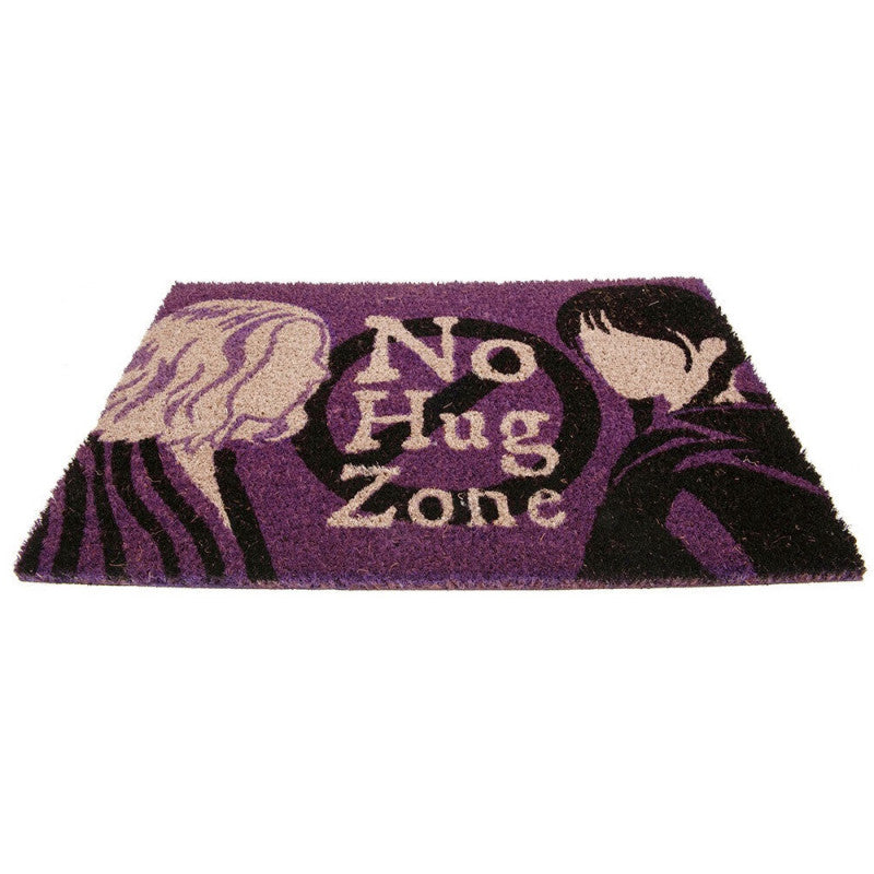 Netflix - Mercredi - Tapis de porte "No Hug Zone" 60x40cm - flash vidéo