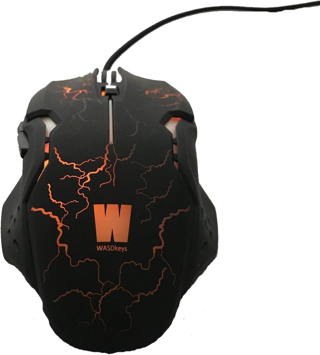 WASDkeys - M200 - Souris de jeu laser filaire RGB noire - flash vidéo