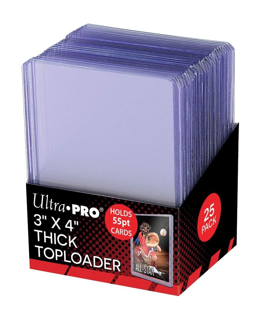 Ultra Pro - Protèges Cartes Standard Toploader Transparent et Épais par 25 (63 x 88 mm) - flash vidéo