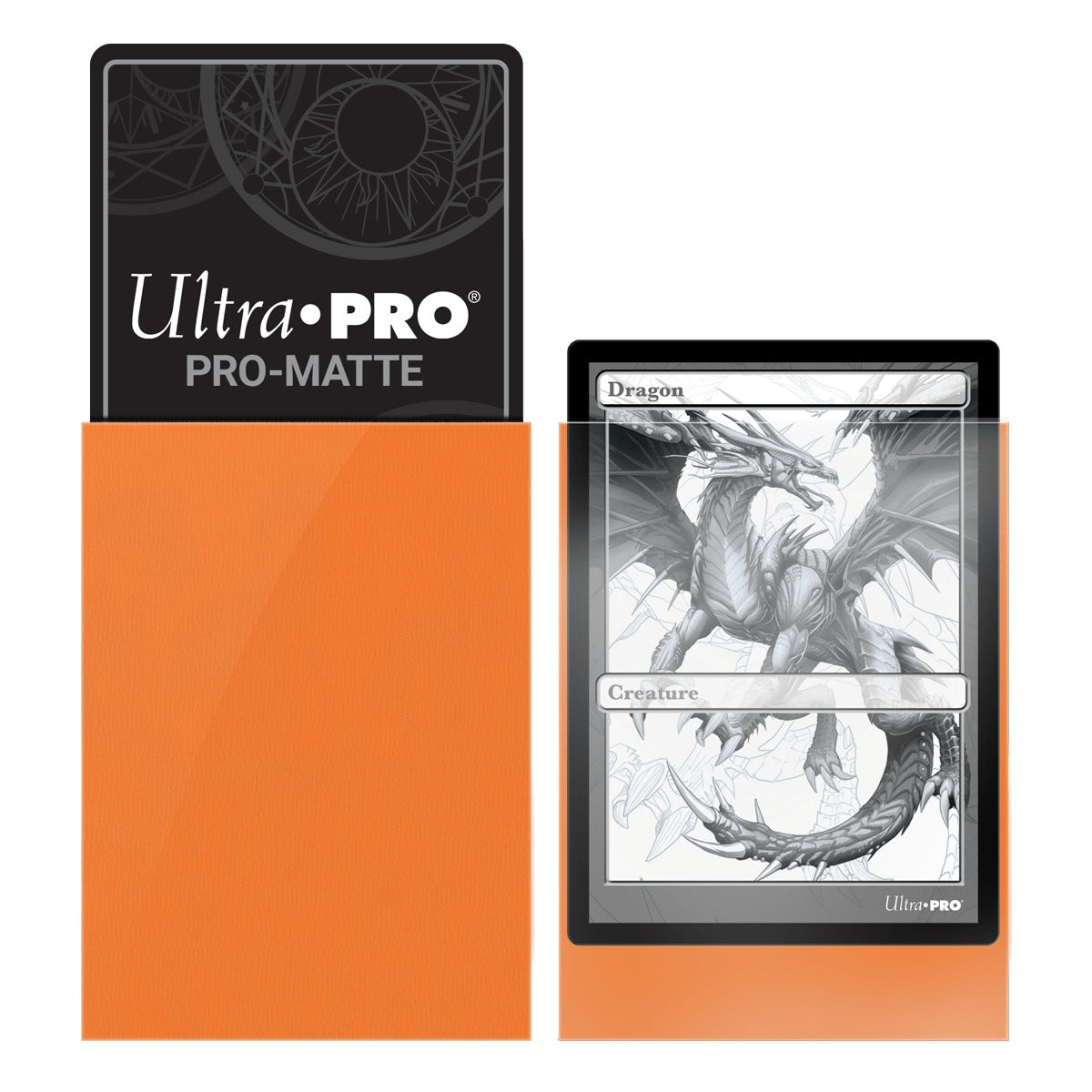 Ultra Pro - PRO-Matte Sachet de 50 protèges cartes standard Orange (66 x 91 mm) - flash vidéo